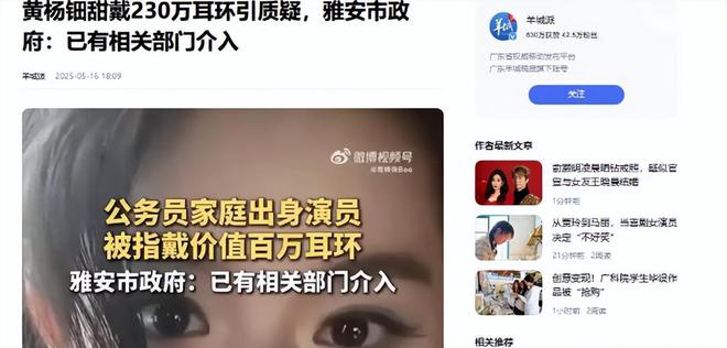 下场黄杨钿甜父亲被正式立案调查开元棋牌天价耳环风波不断亲自(图2)
